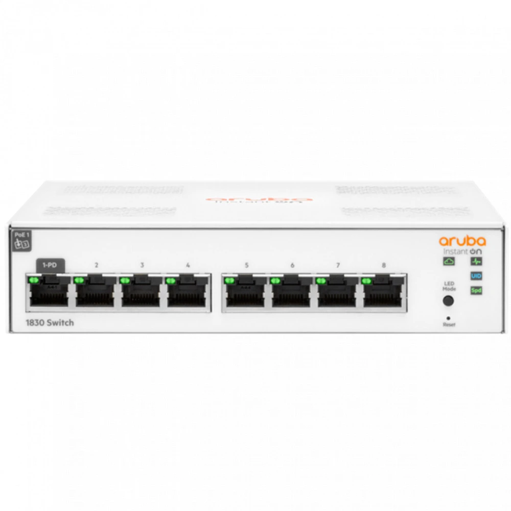 Коммутатор HPE Instant On 1830 8G Switch JL810A 1000 Base-TX (1000 мбит/с)