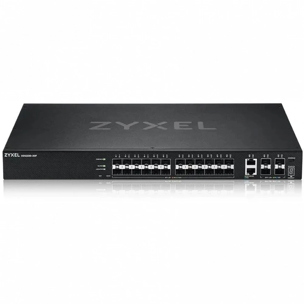 Коммутатор Zyxel XGS2220-30F XGS2220-30F-EU0101F 10 GBase-T (10000 мбит/с), 24 SFP порта