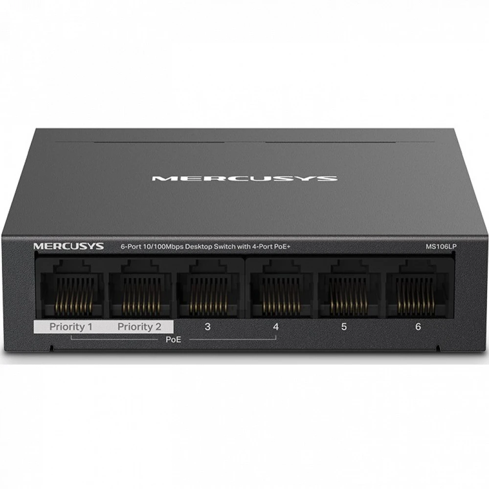 Коммутатор Mercusys MS106LP 100 Base-TX (100 мбит/с)