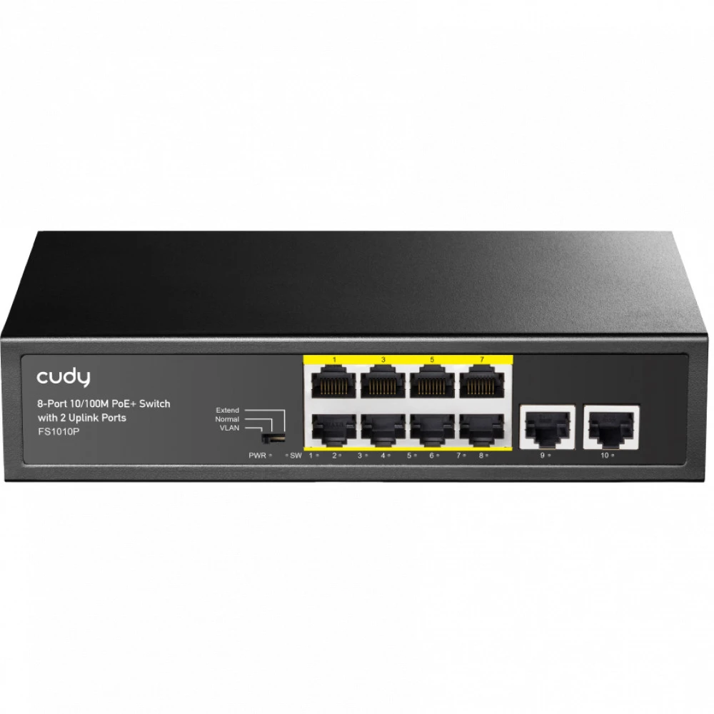 Коммутатор CUDY FS1010P 100 Base-TX (100 мбит/с)