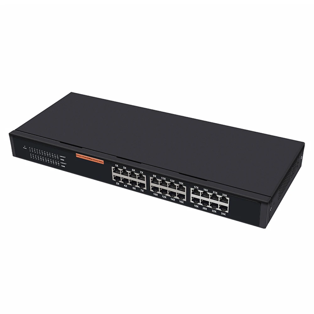 Коммутатор HTF Коммутатор 24-порта HT-S2024G-2 1000 Base-TX (1000 мбит/с)