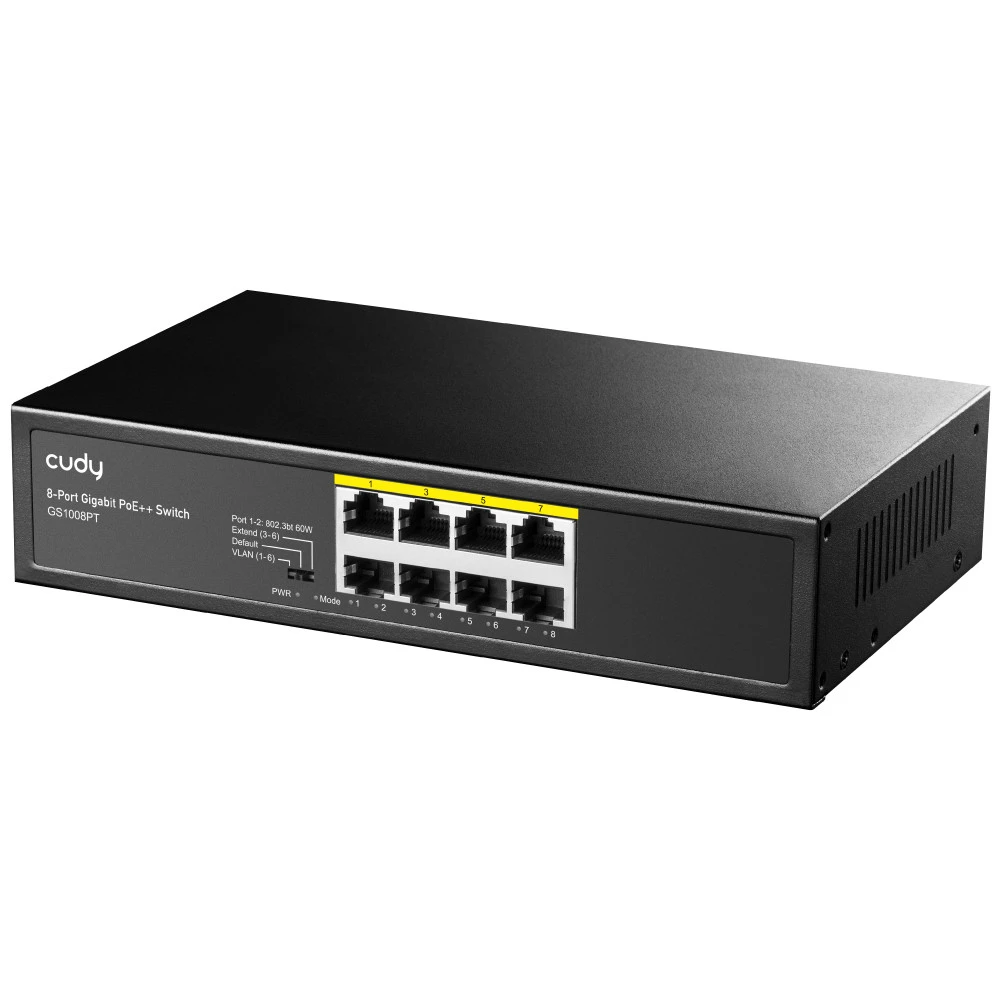 Коммутатор CUDY GS1008PT 1000 Base-TX (1000 мбит/с)