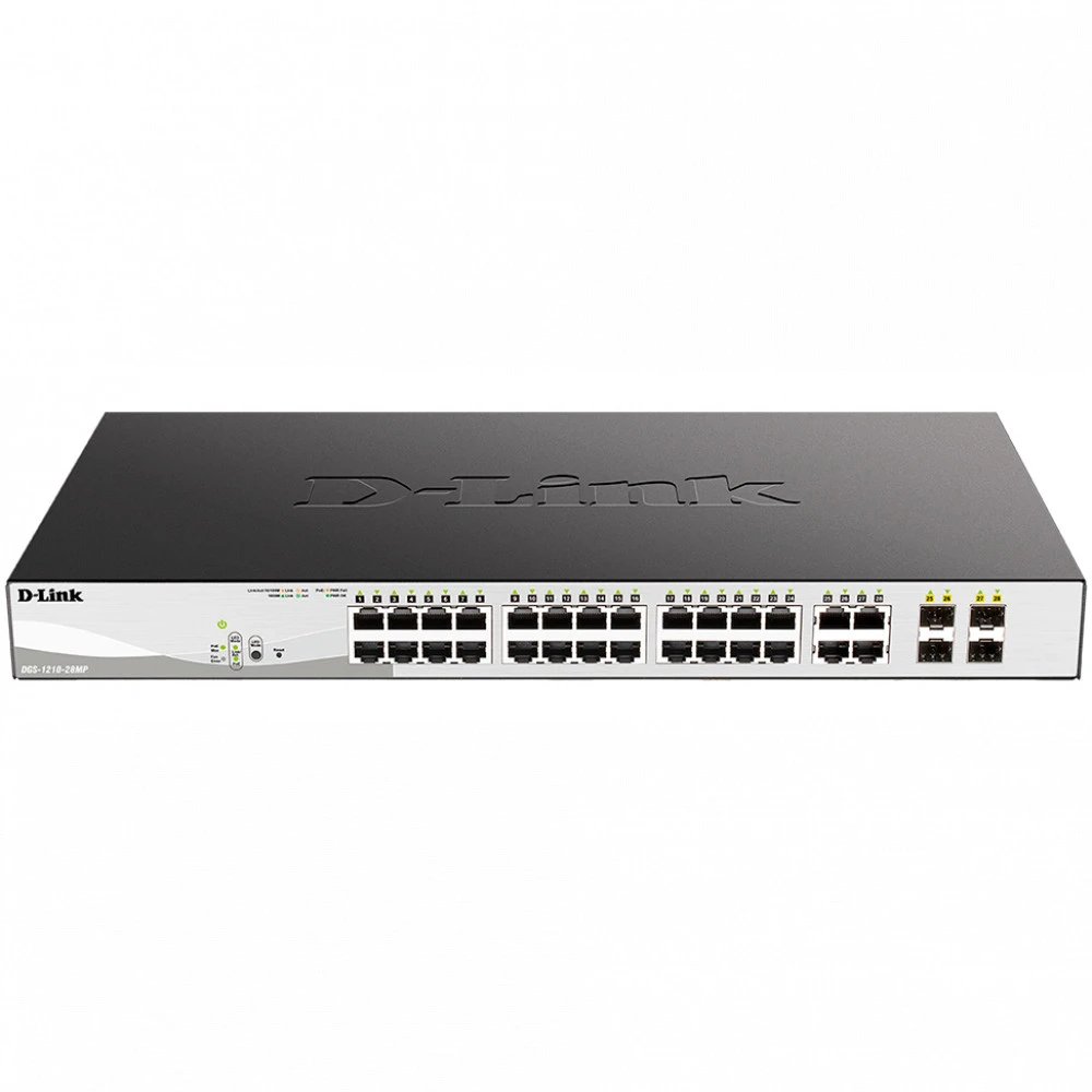 Коммутатор D-link DGS-1210-28MP/F4A 1000 Base-TX (1000 мбит/с)