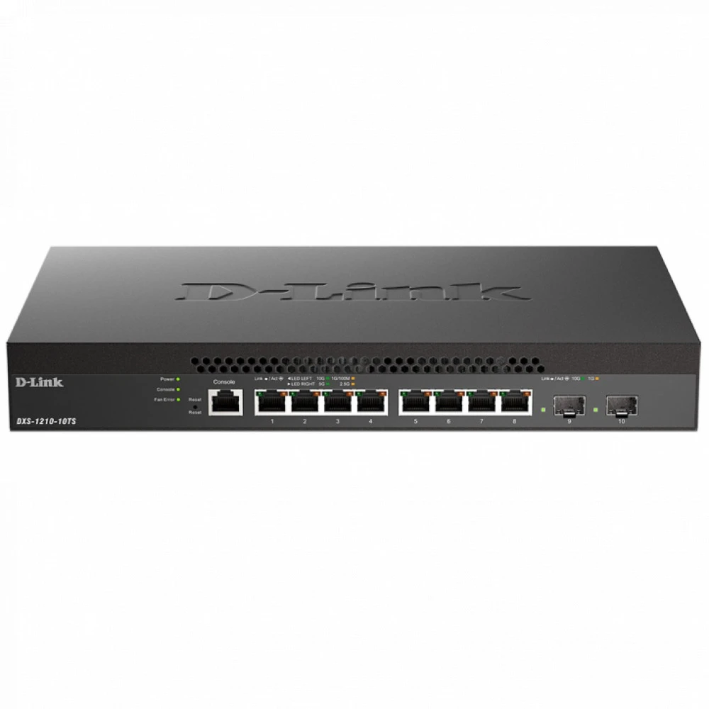 Коммутатор D-link DXS-1210-10TS/B1A 10 GBase-T (10000 мбит/с), 2 SFP порта