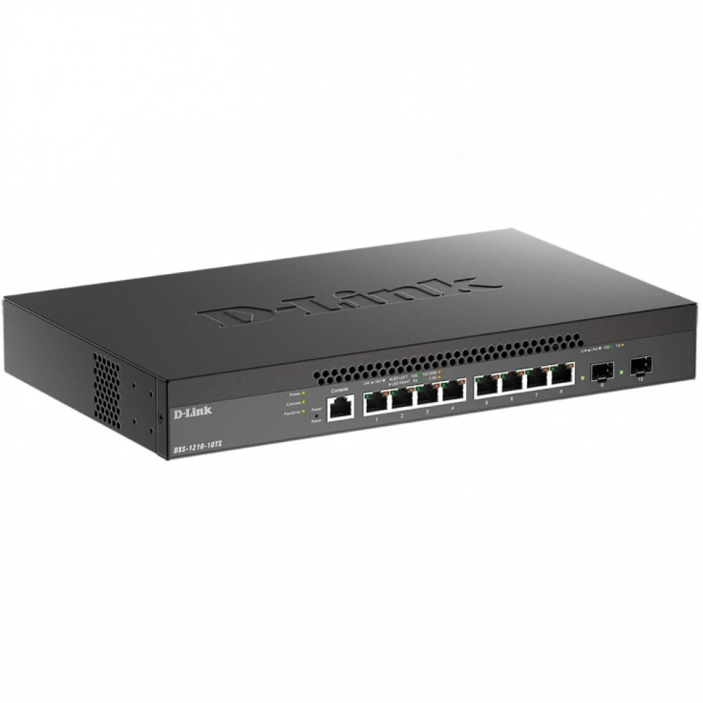 Коммутатор D-link DXS-1210-10TS/B1A 10 GBase-T (10000 мбит/с), 2 SFP порта