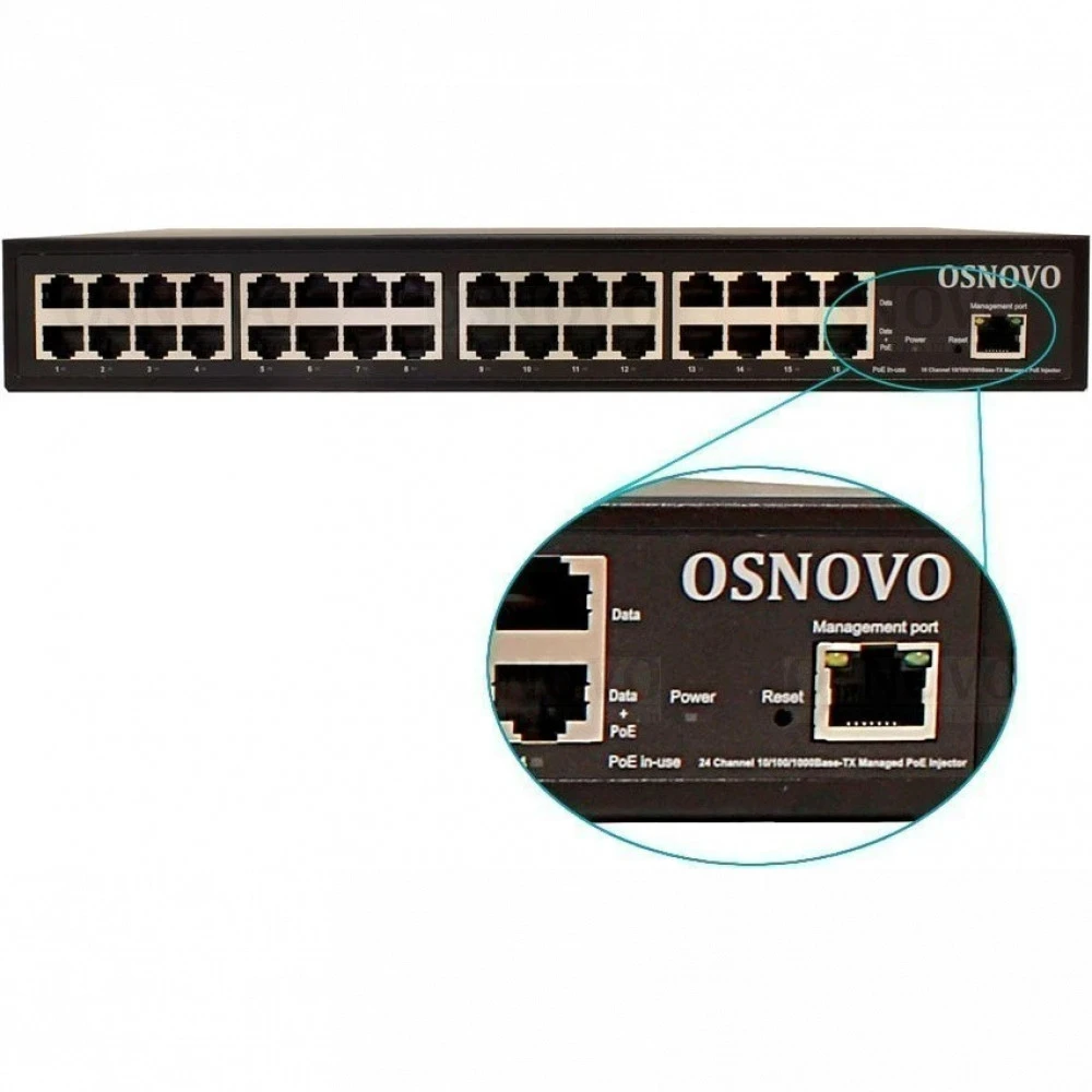 PoE инжектор OSNOVO Midspan-16/250RGM 16 портов, 250 Вт