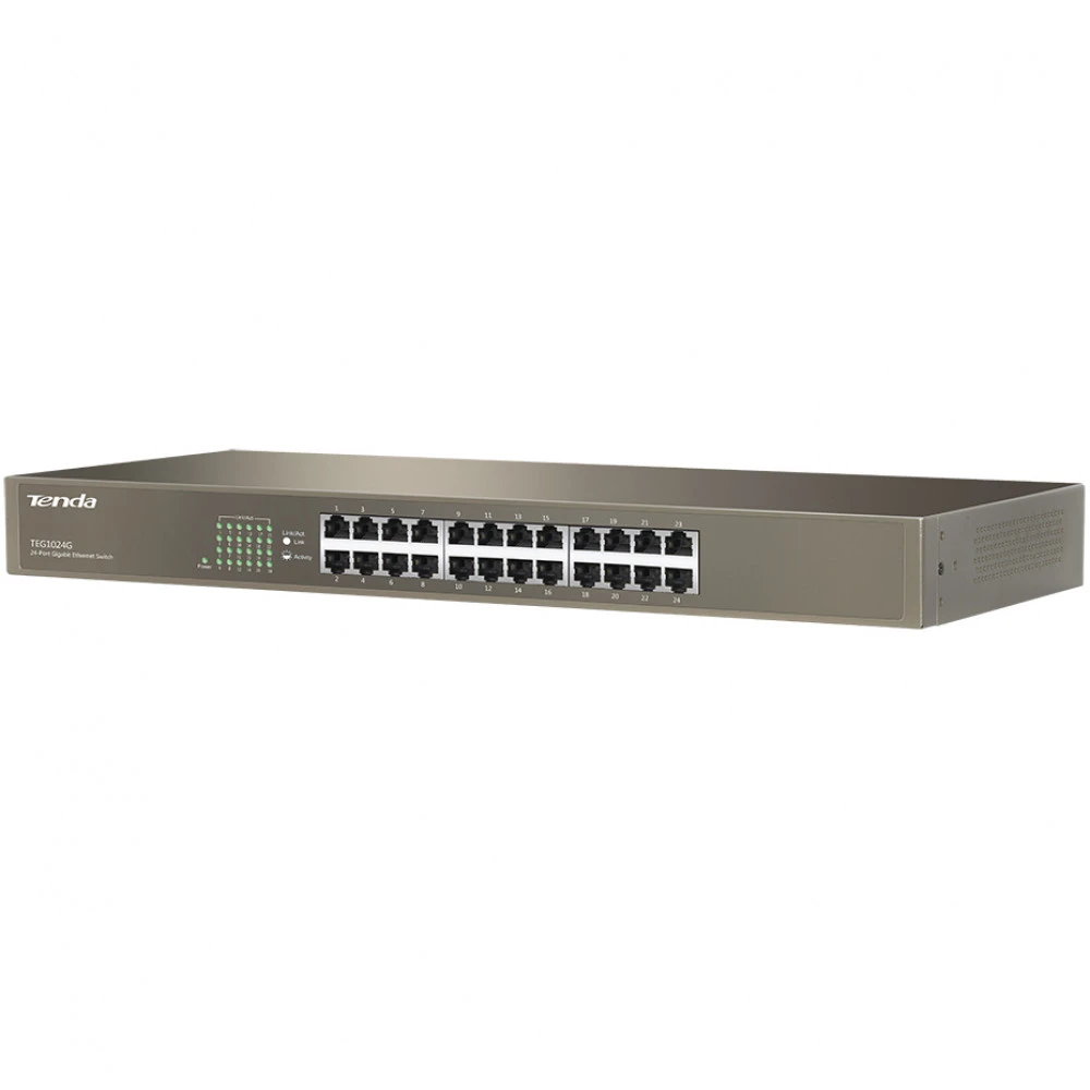 Коммутатор TENDA TEG1024G 1000 Base-T (1000 мбит/с)