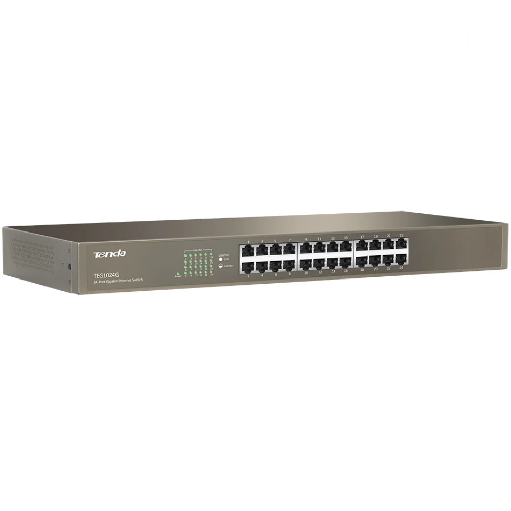 Коммутатор TENDA TEG1024G 1000 Base-T (1000 мбит/с)