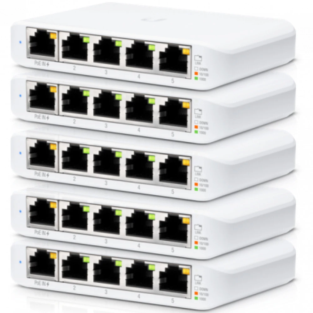 Коммутатор Ubiquiti UniFi Switch Flex Mini 5-pack USW-Flex-Mini-5 1000 Base-T (1000 мбит/с)