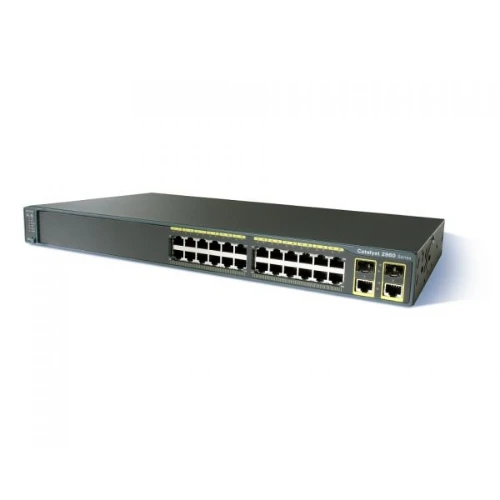 Коммутатор Cisco Catalyst 2960 WS-C2960-24TC-L 100 Base-TX (100 мбит/с), 2 SFP порта