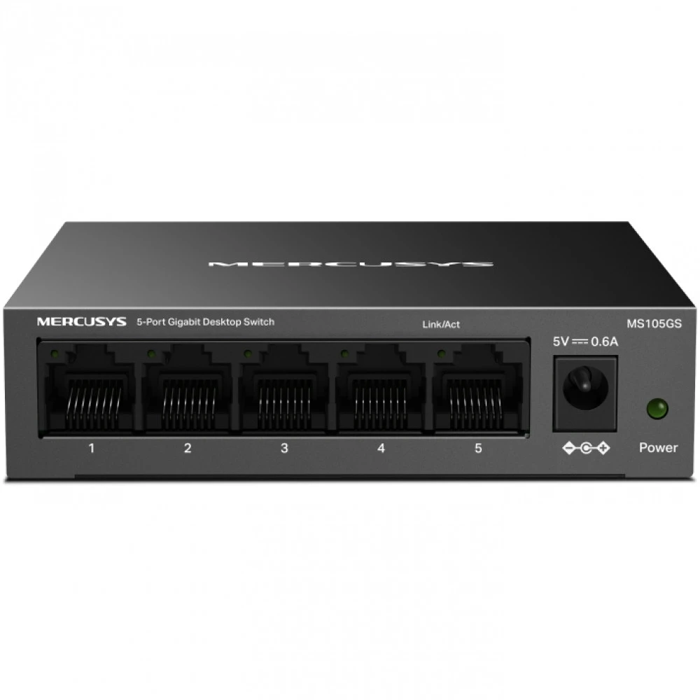 Коммутатор Mercusys MS105GS 1000 Base-T (1000 мбит/с)