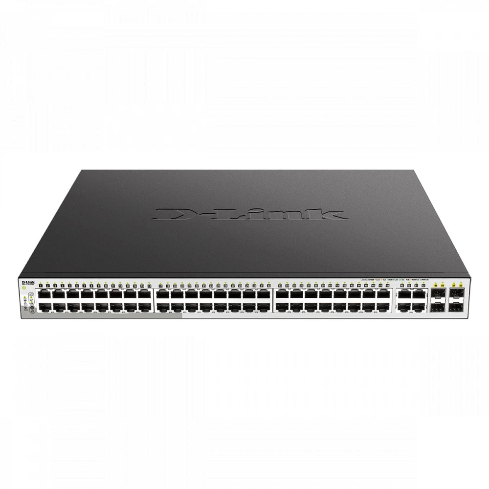 Коммутатор D-link DGS-1210-52MP/F4A 1000 Base-T (1000 мбит/с), 4 SFP порта