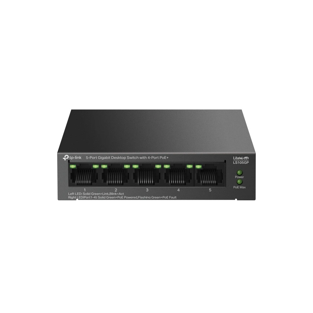 Коммутатор TP-Link LS105GP 1000 Base-TX (1000 мбит/с)
