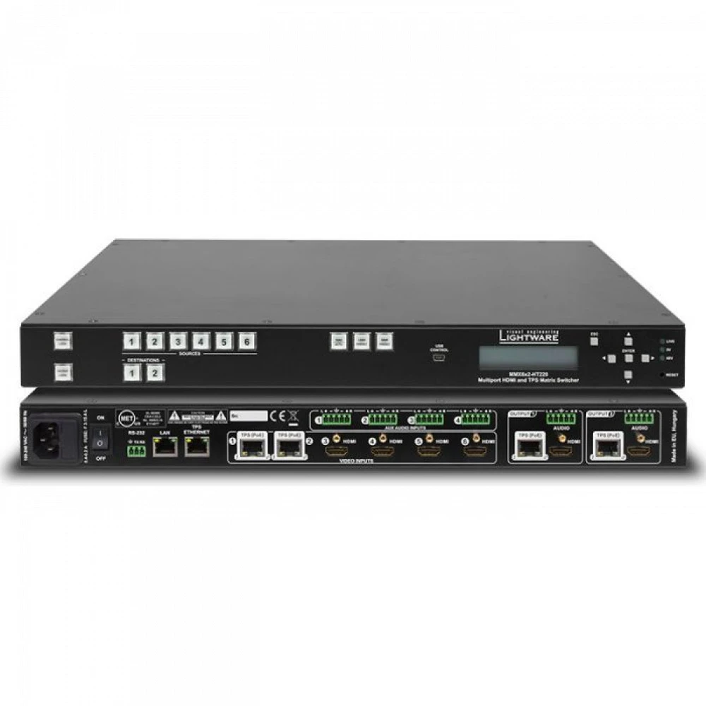 Коммутатор Lightware Visual Engineering MMX6x2-HT220 91310032 100 Base-T (100 мбит/с)