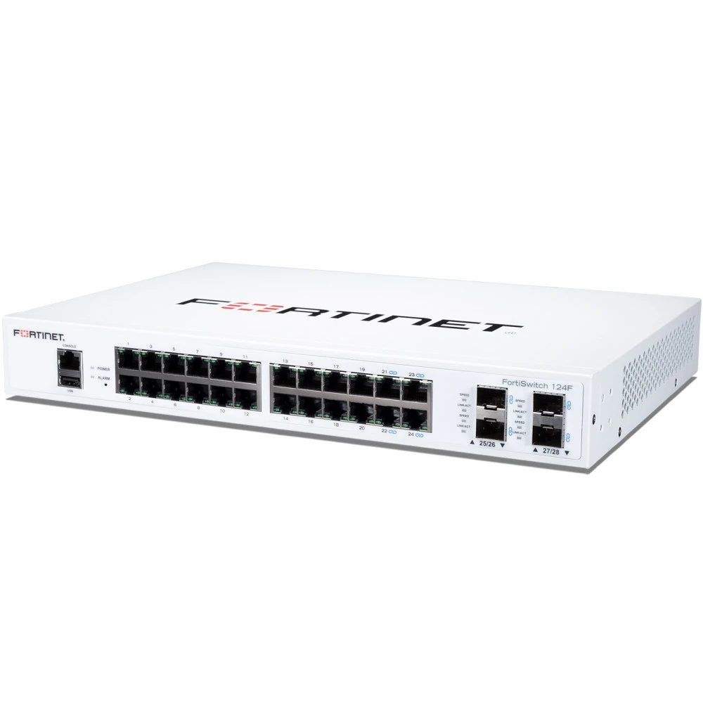 Коммутатор Fortinet FortiSwitch 124F FS-124F 1000 Base-T (1000 мбит/с), 4 SFP порта
