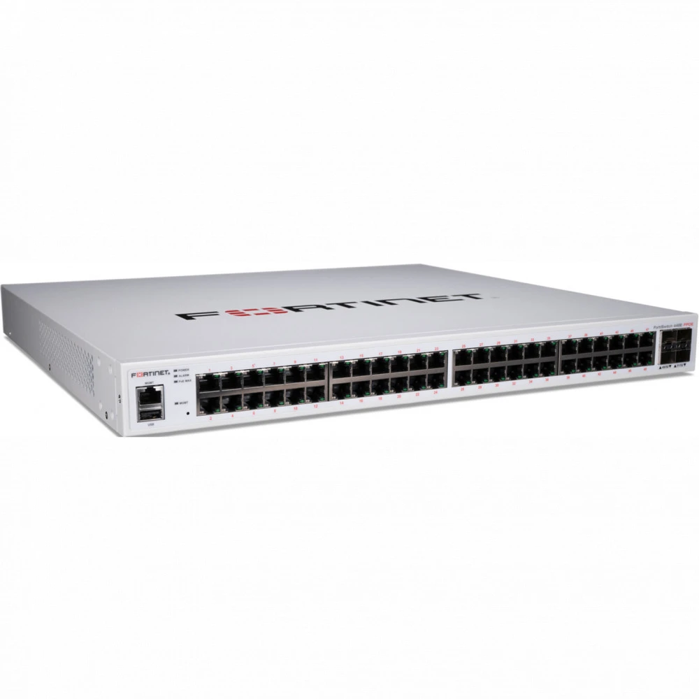 Коммутатор Fortinet FortiSwitch-448E-FPOE FS-448E-FPOE 1000 Base-T (1000 мбит/с), 4 SFP порта