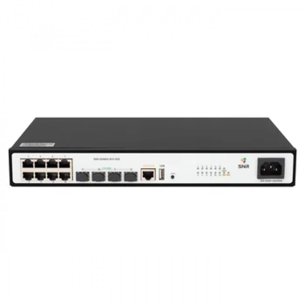 Коммутатор SNR S2989G-8TX-POE SNR-S2989G-8TX-POE 1000 Base-T (1000 мбит/с), 4 SFP порта