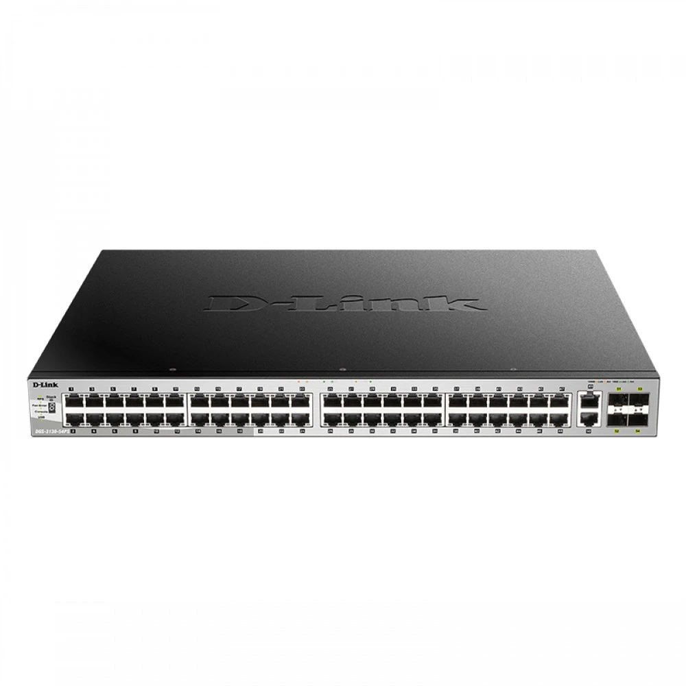 Коммутатор D-link DGS-3130-54PS DGS-3130-54PS/B2A 1000 Base-T (1000 мбит/с), 4 SFP порта
