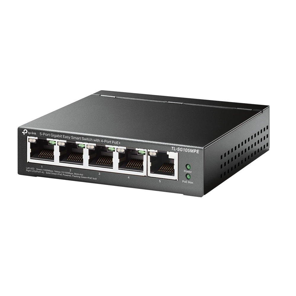 Коммутатор TP-Link TL-SG105MPE 1000 Base-T (1000 мбит/с)