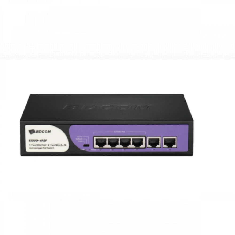 Коммутатор BDCOM S1000-4P2F 100 Base-T (100 мбит/с)