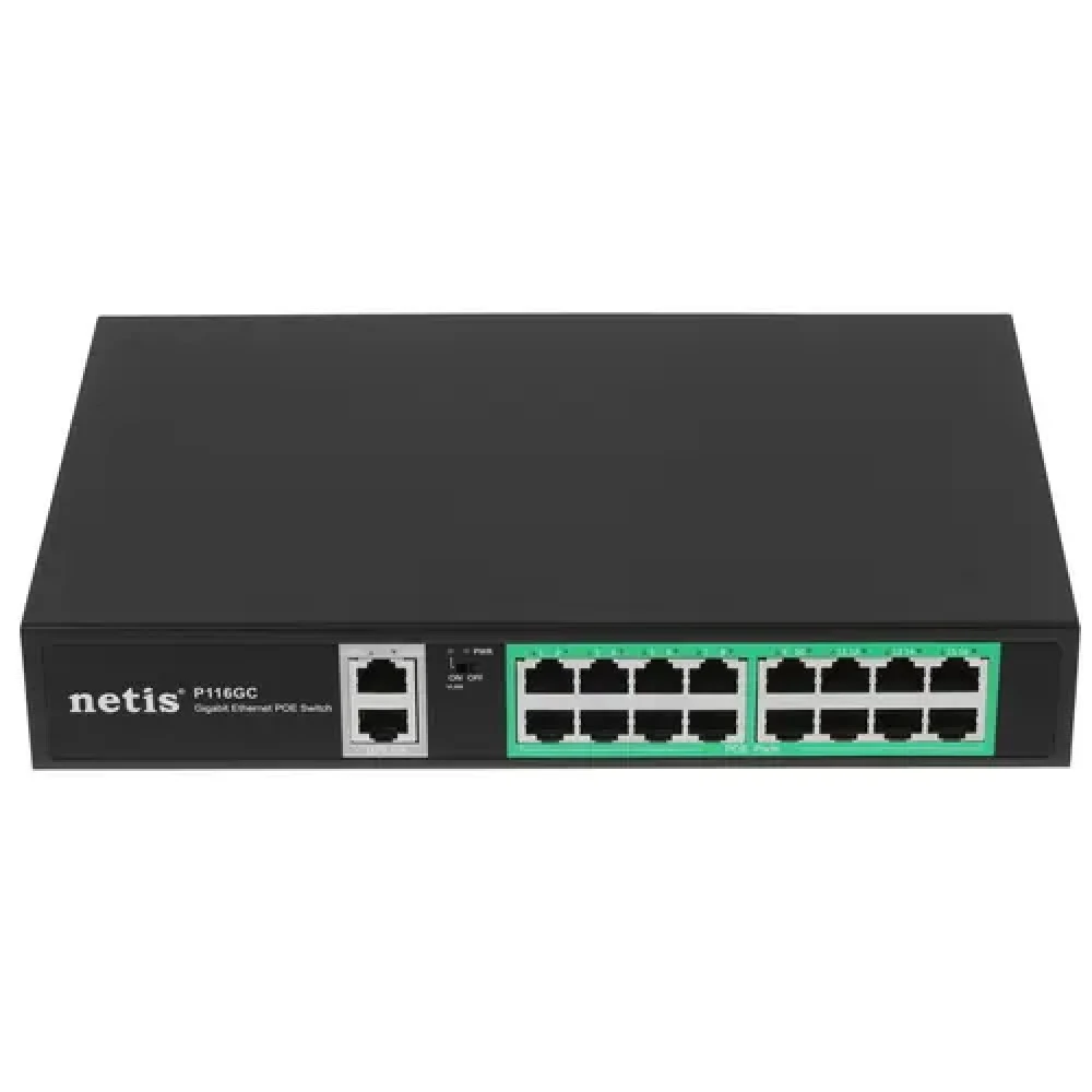 Коммутатор Netis P116GC 1000 Base-T (1000 мбит/с)
