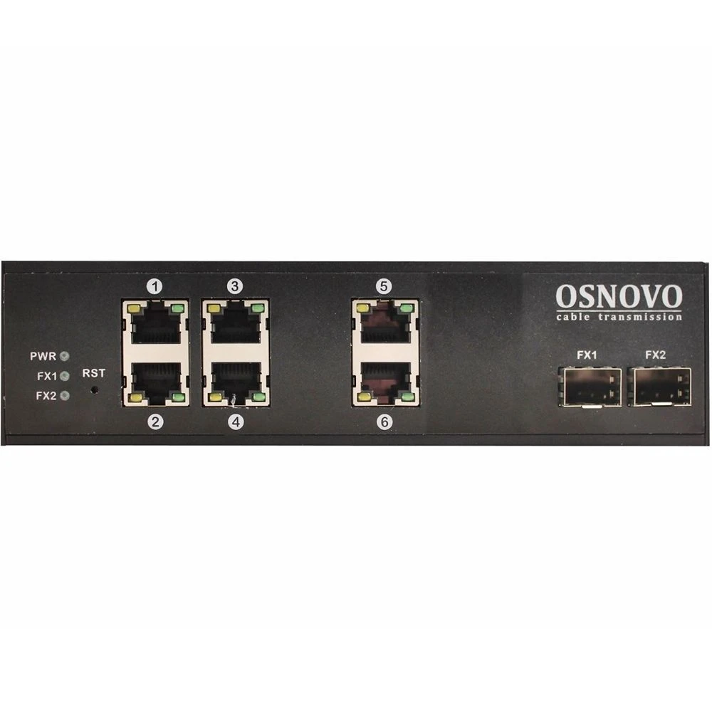 Коммутатор OSNOVO SW-8062/IC 1000 Base-T (1000 мбит/с), 2 SFP порта