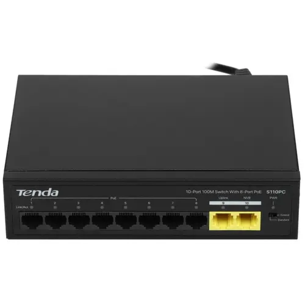Коммутатор TENDA S110PC 100 Base-T (100 мбит/с)