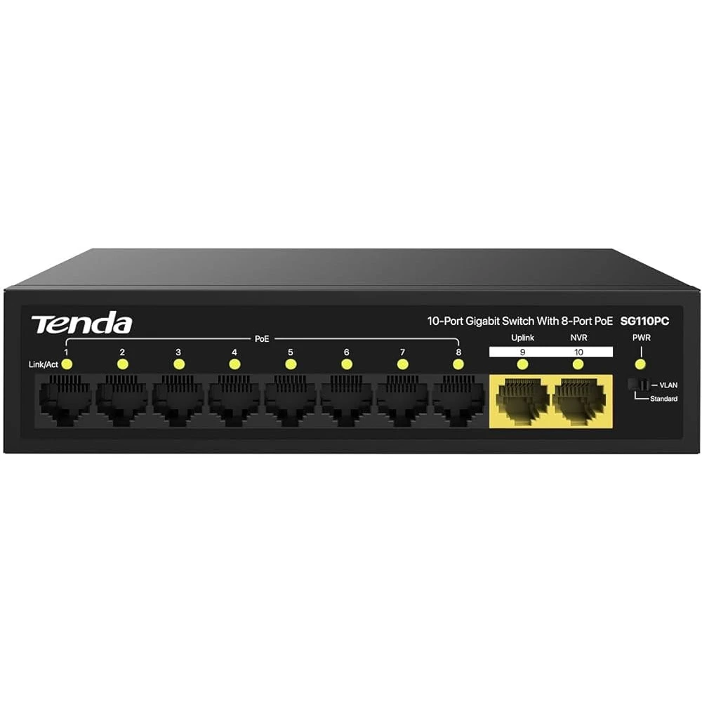 Коммутатор TENDA SG110PC 1000 Base-T (1000 мбит/с)