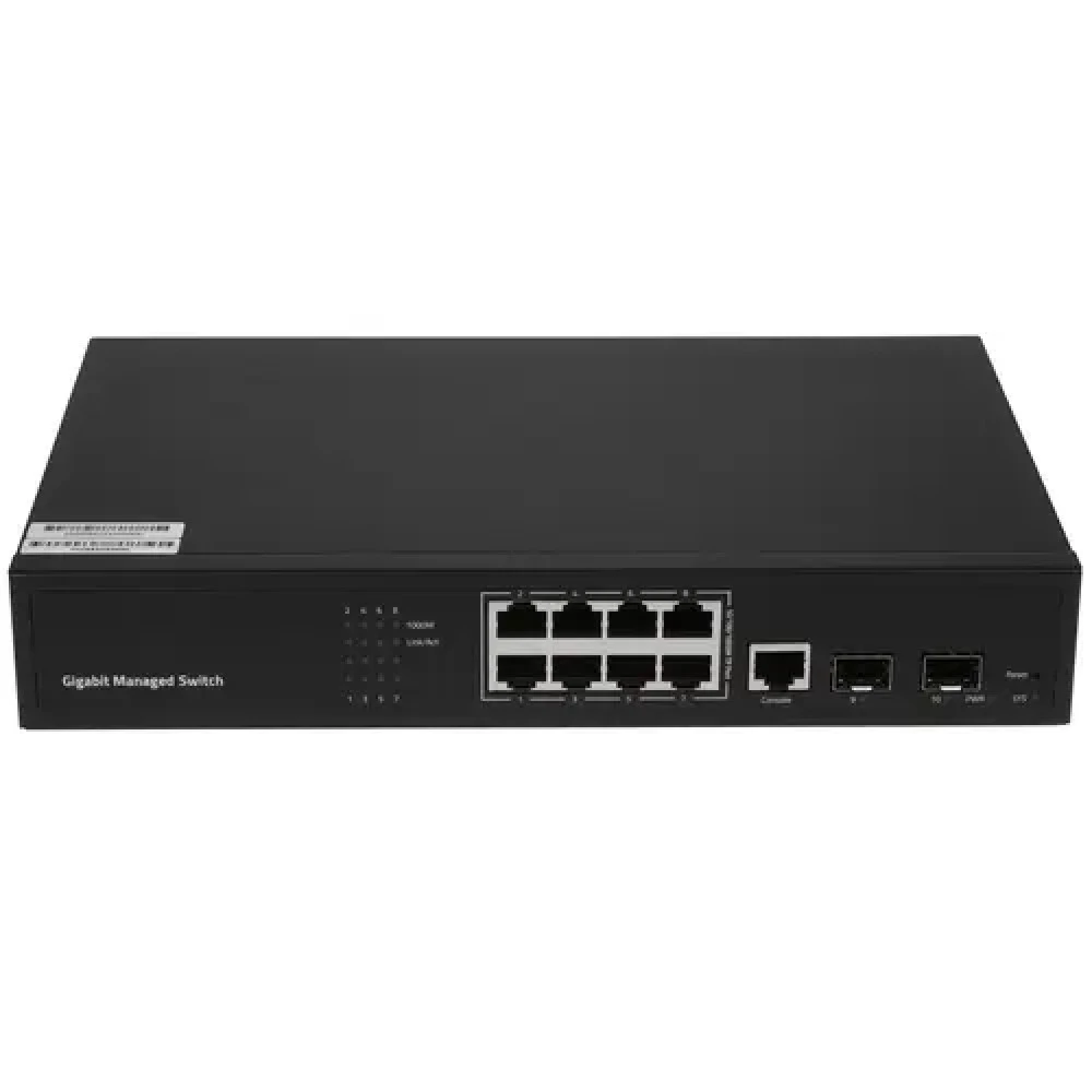 Коммутатор CUDY GS2008S2 1000 Base-TX (1000 мбит/с), 2 SFP порта