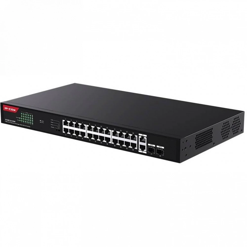 Коммутатор IP-COM G1128P-24-410W 1000 Base-T (1000 мбит/с), 2 SFP порта