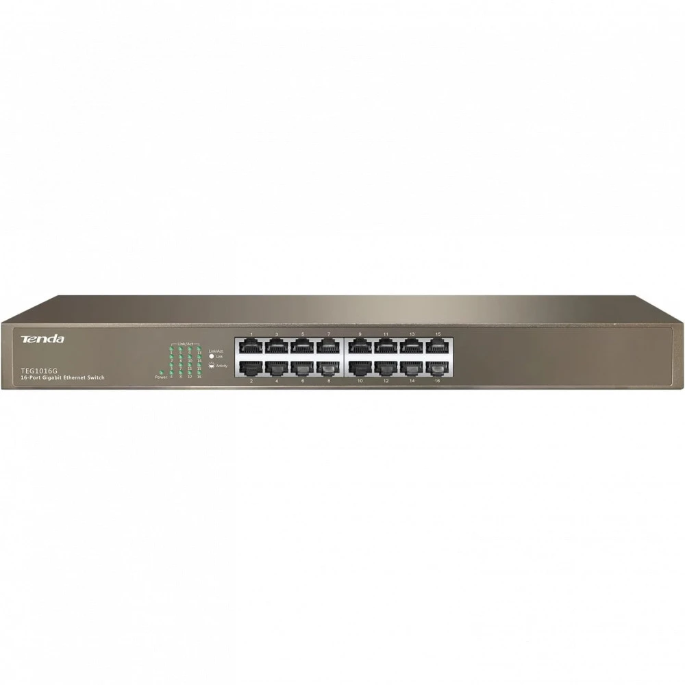 Коммутатор TENDA TEG1016G 1000 Base-TX (1000 мбит/с)
