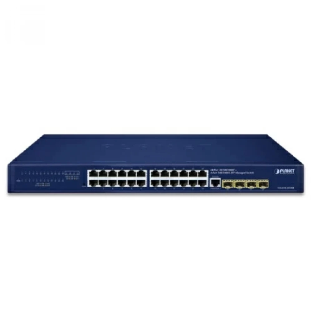 Коммутатор Planet GS-4210-24T4S 1000 Base-T (1000 мбит/с), 4 SFP порта
