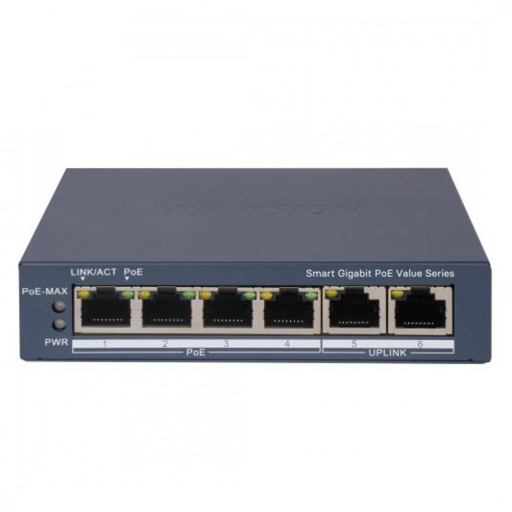 Коммутатор Hikvision DS-3E1506P-EI/M 100 Base-T (100 мбит/с)
