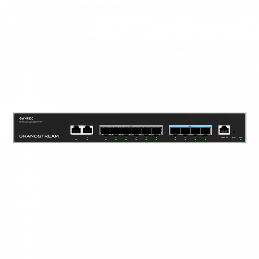 Коммутатор Grandstream GWN7830 1000 Base-T (1000 мбит/с), 4 SFP порта