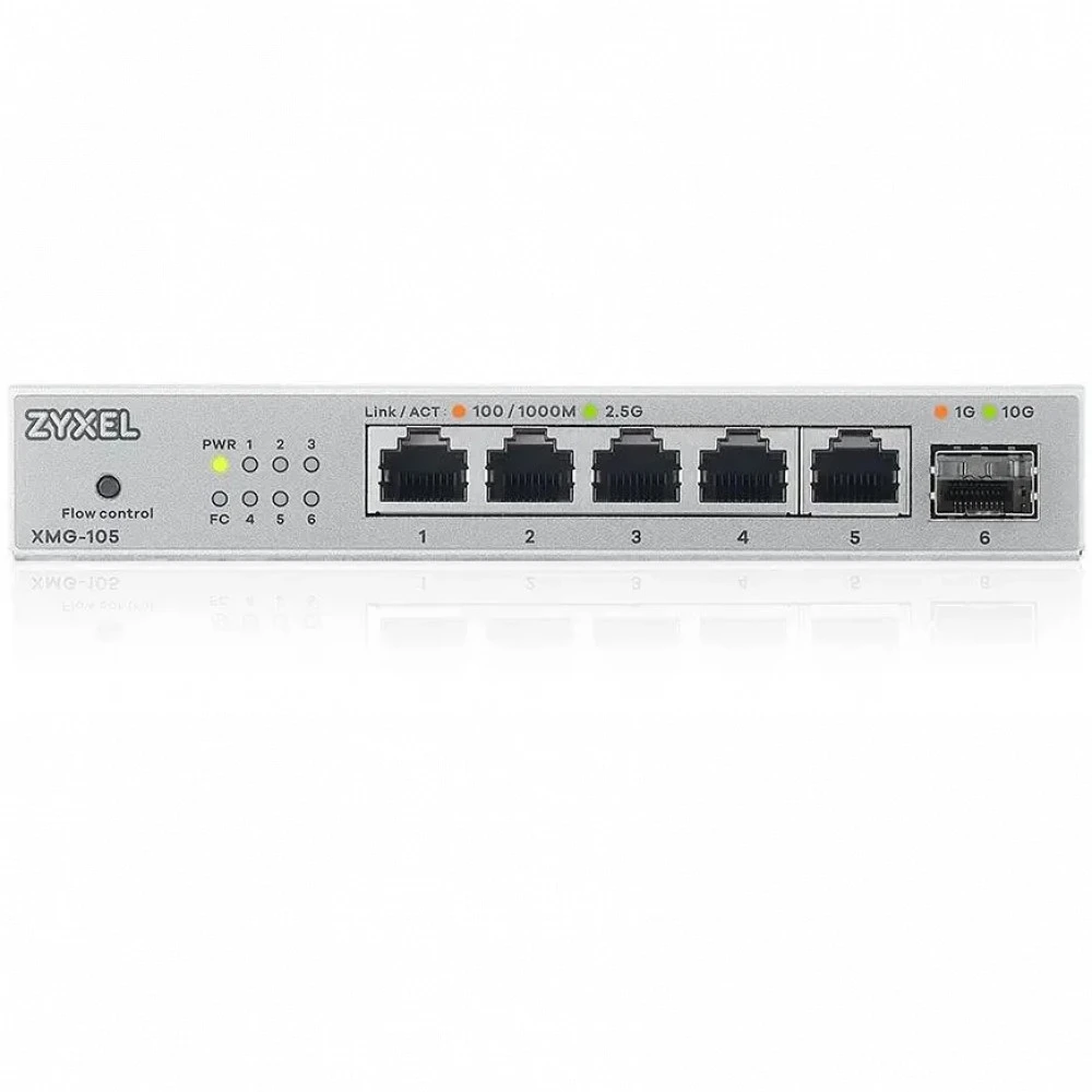 Коммутатор Zyxel XMG-105 XMG-105-ZZ0101F 2.5 GBase-T (2500 мбит/с), 1 SFP порт