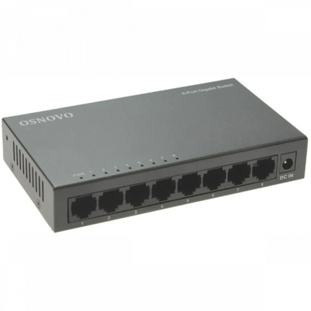 Коммутатор OSNOVO SW-8G 1000 Base-T (1000 мбит/с)