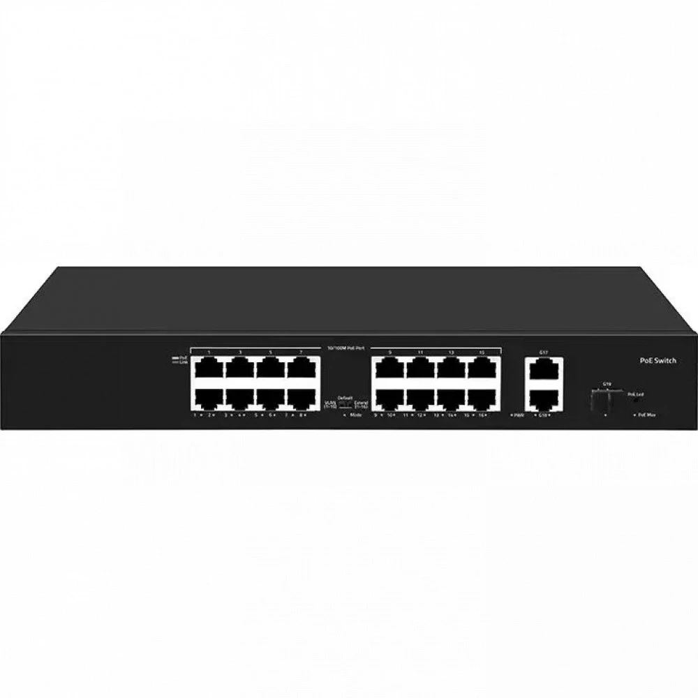Коммутатор Falcon Eye FE-16FPG2S1 00-00330354 100 Base-T (100 мбит/с), 1 SFP порт