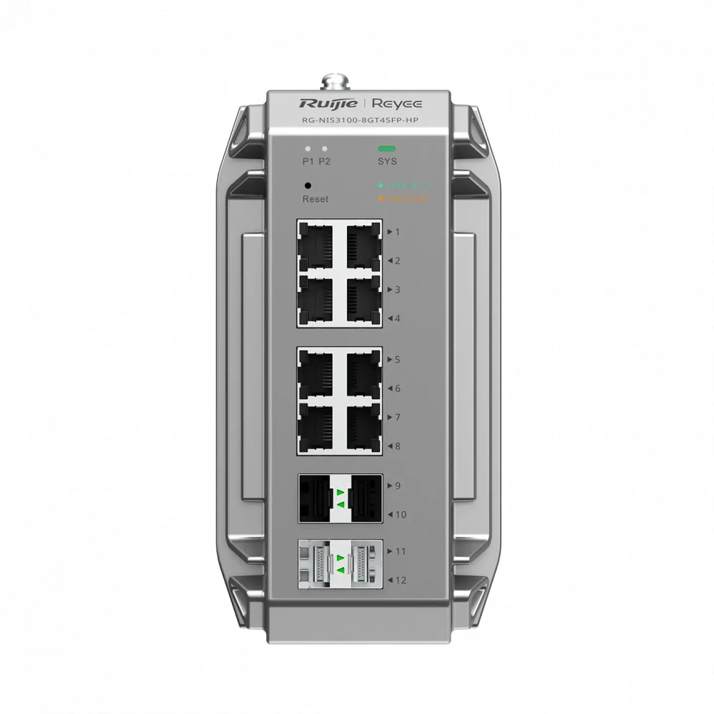 Коммутатор Ruijie RG-NIS3100-8GT4SFP-HP 1000 Base-T (1000 мбит/с)