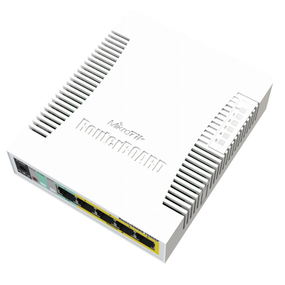 Коммутатор Mikrotik RB260GS 1000 Base-TX (1000 мбит/с), 1 SFP порт