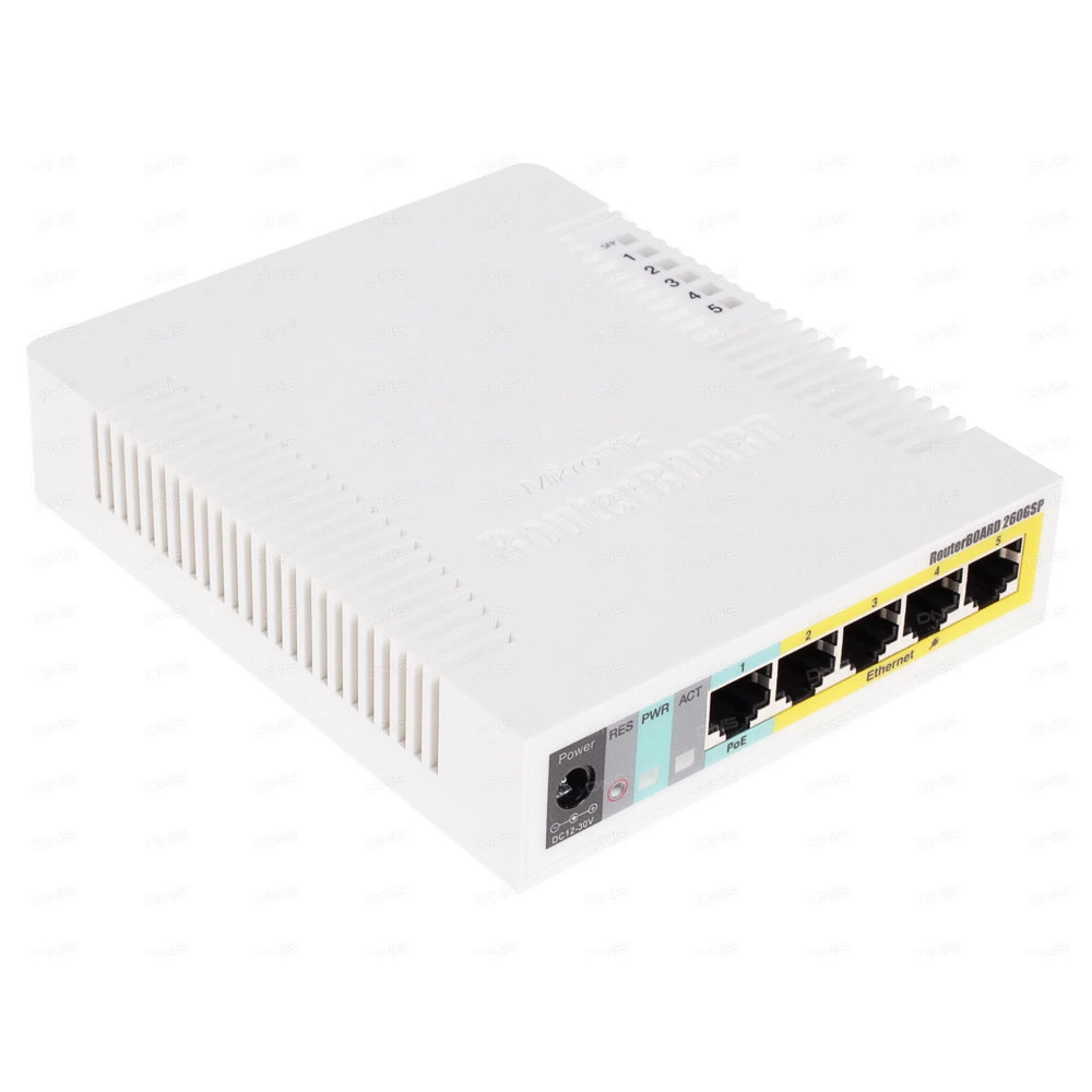 Коммутатор Mikrotik RB260GS 1000 Base-TX (1000 мбит/с), 1 SFP порт