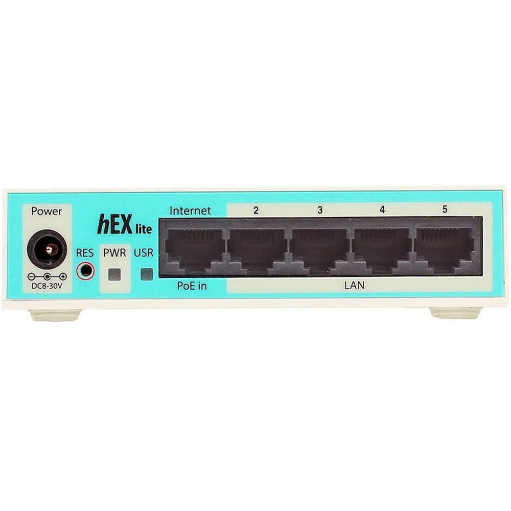 Маршрутизатор Mikrotik hEX lite RB750r2 10/100 Base-TX (100 мбит/с)