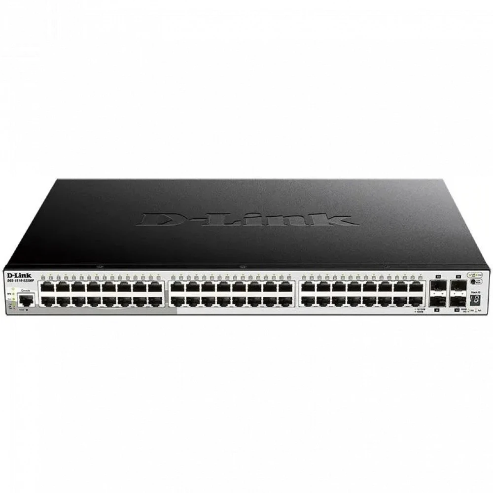 Коммутатор D-link DGS-1510-52XMP/A2A 1000 Base-T (1000 мбит/с), 4 SFP порта