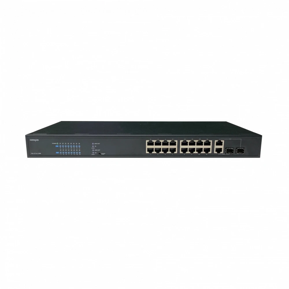 Коммутатор PowerTone PUS-CC16L-250R 100 Base-TX (100 мбит/с), 2 SFP порта