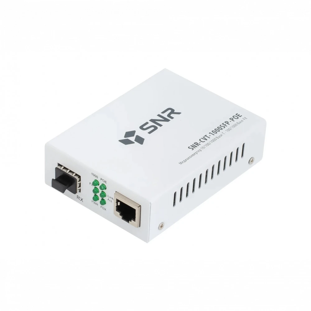 Медиаконвертор SNR CVT-1000SFP-POE SNR-CVT-1000SFP-POE