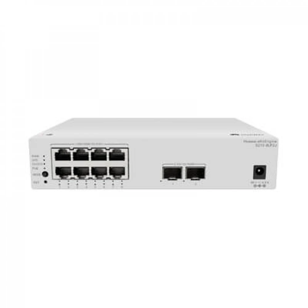 Коммутатор Huawei S210-8P2J 1000 Base-T (1000 мбит/с), 2 SFP порта