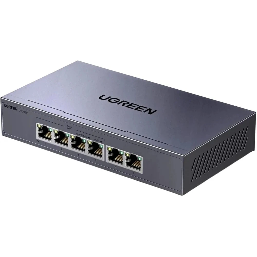 Коммутатор UGREEN CM741 35371EU 1000 Base-T (1000 мбит/с)