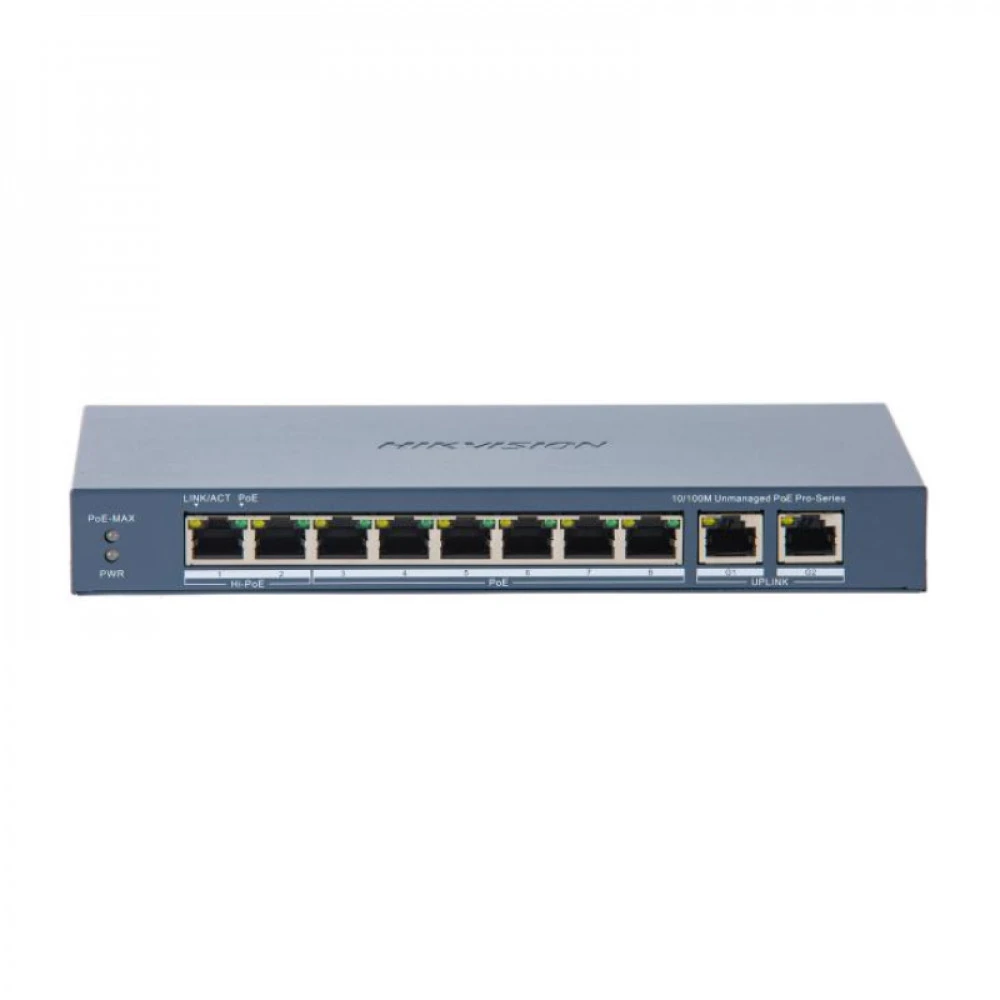 Коммутатор Hikvision DS-3E0310HP-E(C) 100 Base-T (100 мбит/с)