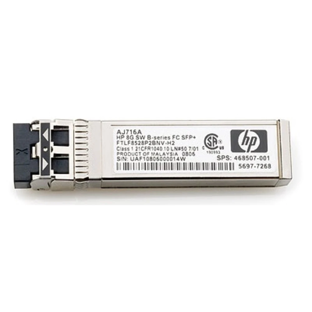Модуль HPE 8Gb Shortwave B-series Fibre Channel 1 Pack SFP+ Transceiver AJ716B SFP+ модуль