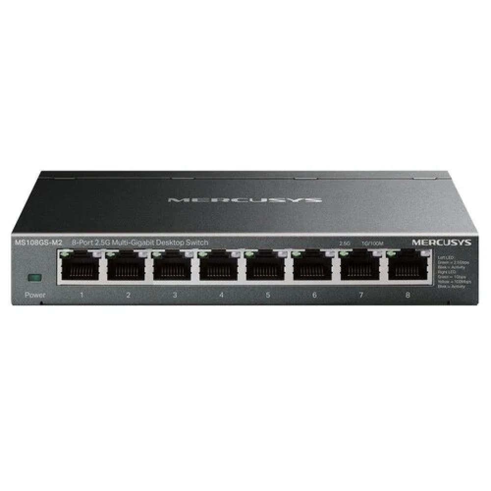 Коммутатор Mercusys MS108GS-M2 2.5 GBase-T (2500 мбит/с)