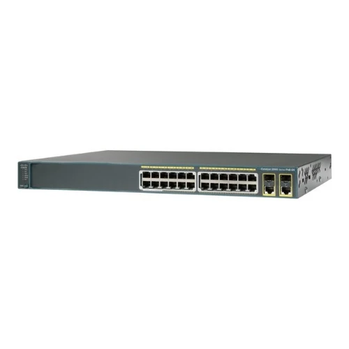 Коммутатор Cisco Catalyst 2960 WS-C2960-24PC-L 100 Base-TX (100 мбит/с), 2 SFP порта